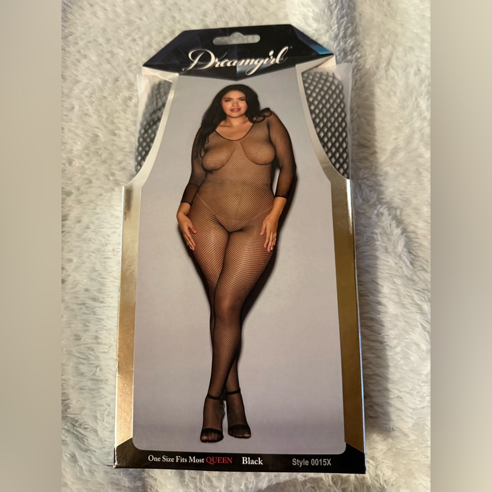 Dreamgirl Black Fishnet Bodystocking - Open to offers